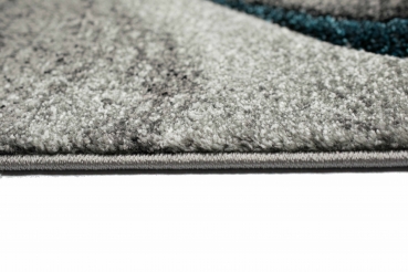 Preview: Teppich Kurzflor uni blau