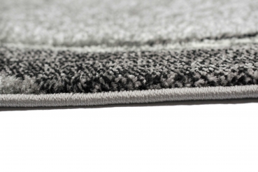 Preview: Teppich Kurzflor uni grau