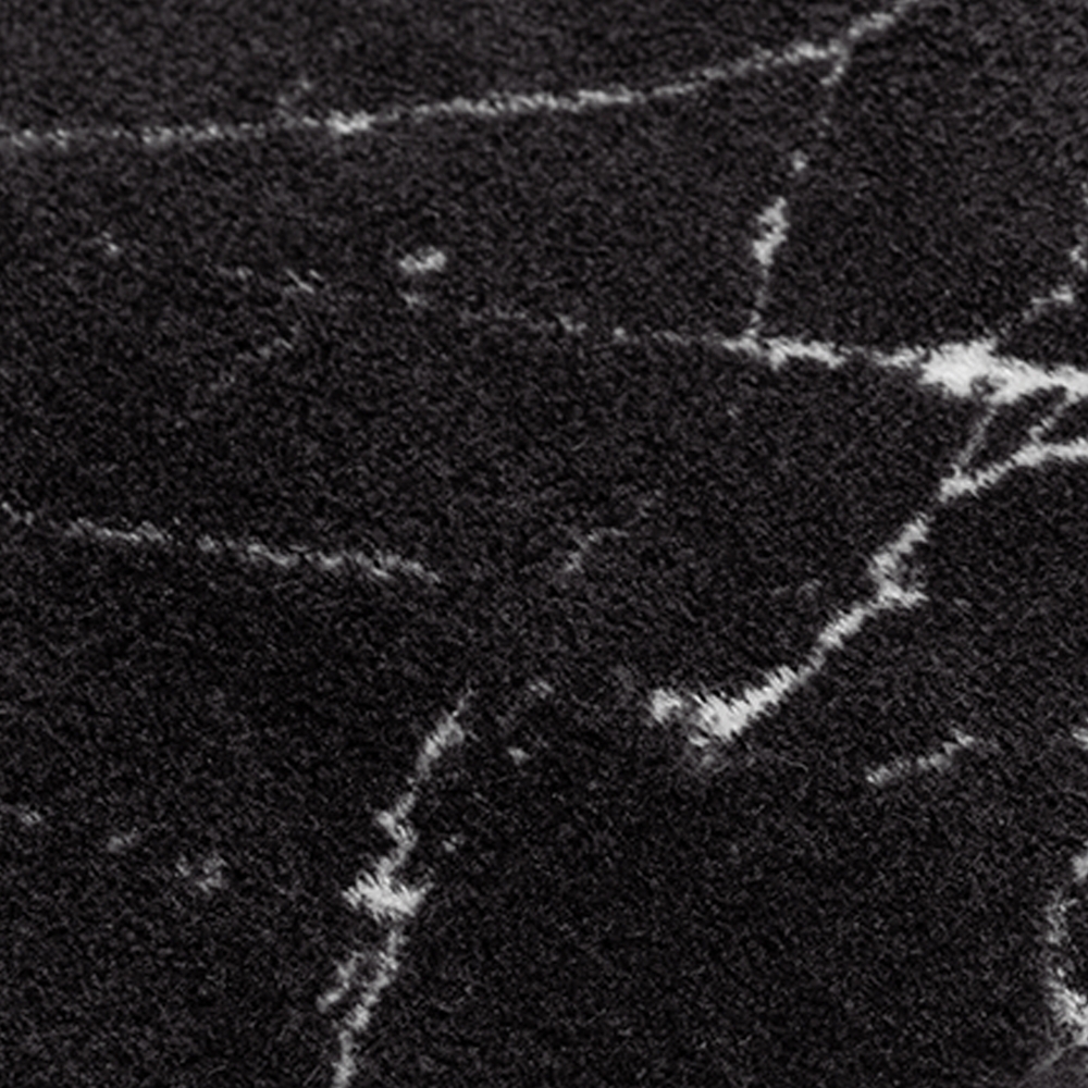 Marmor Teppich Abstrakt in schwarz