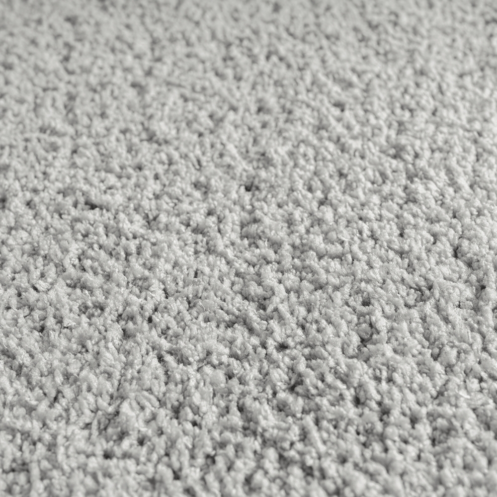 Designerteppich Schlafzimmer einfarbig grau