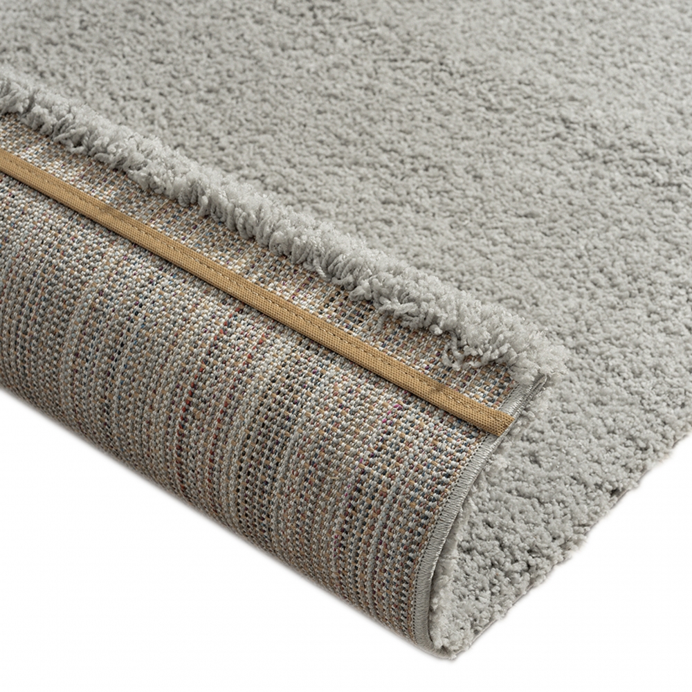 Designerteppich Schlafzimmer einfarbig grau