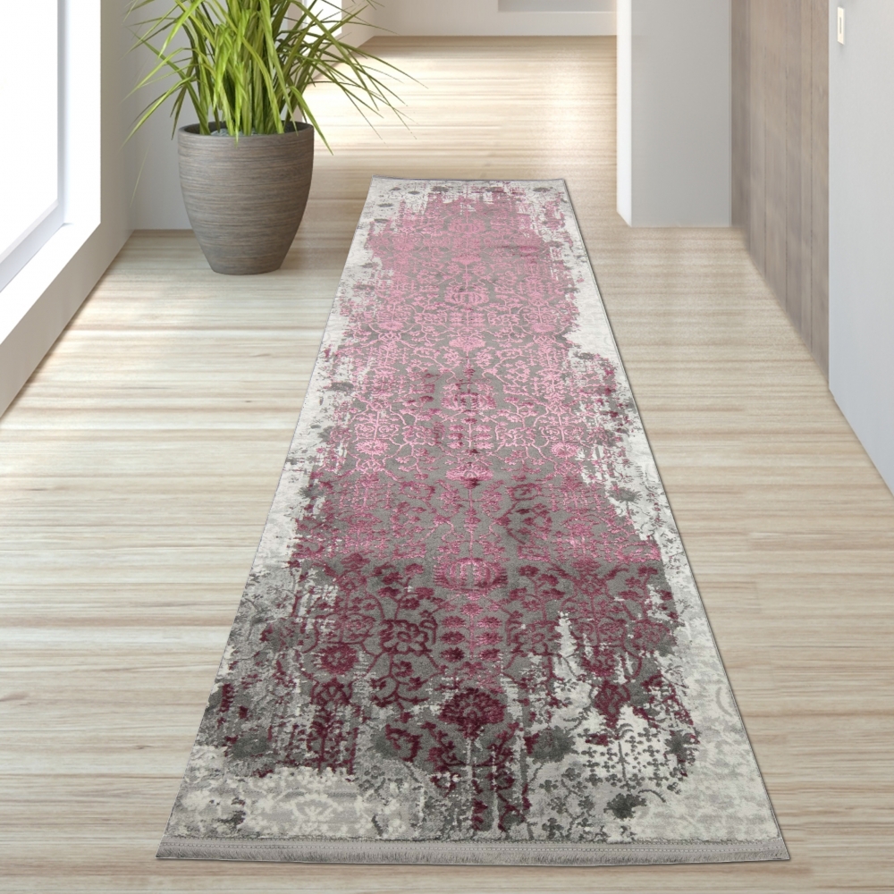 Wohnzimmerteppich Orient Ornamente in rot