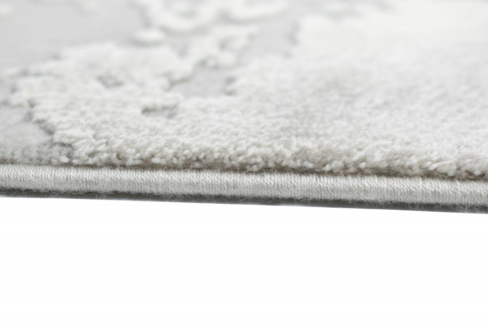 Teppich abstrakt Marmorteppich in grau