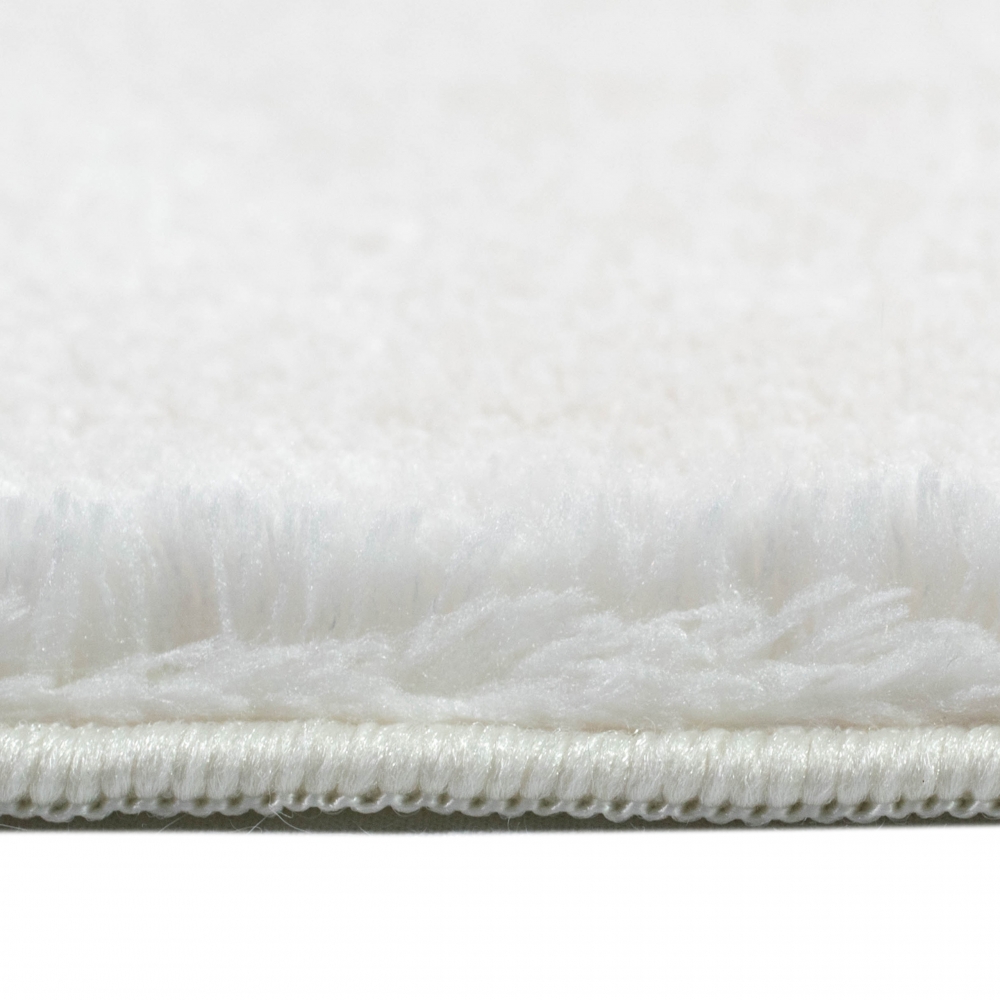 Designer Badezimmer Teppich Tropfenform in creme