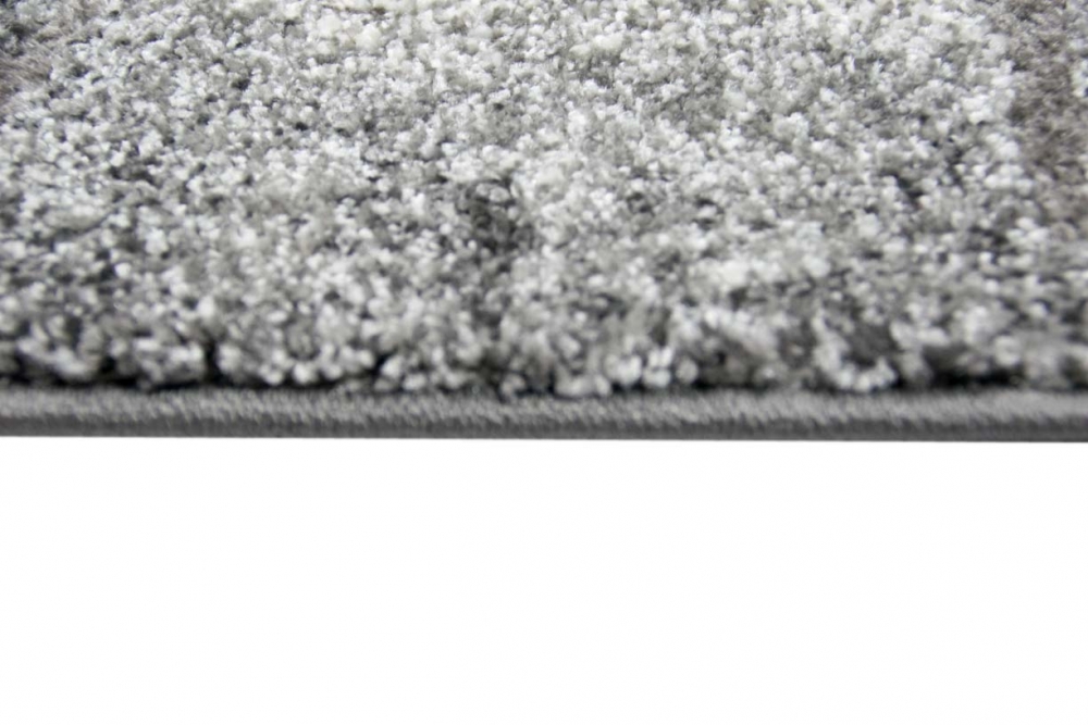 Designer Teppich Stein Optik in Grau Schwarz