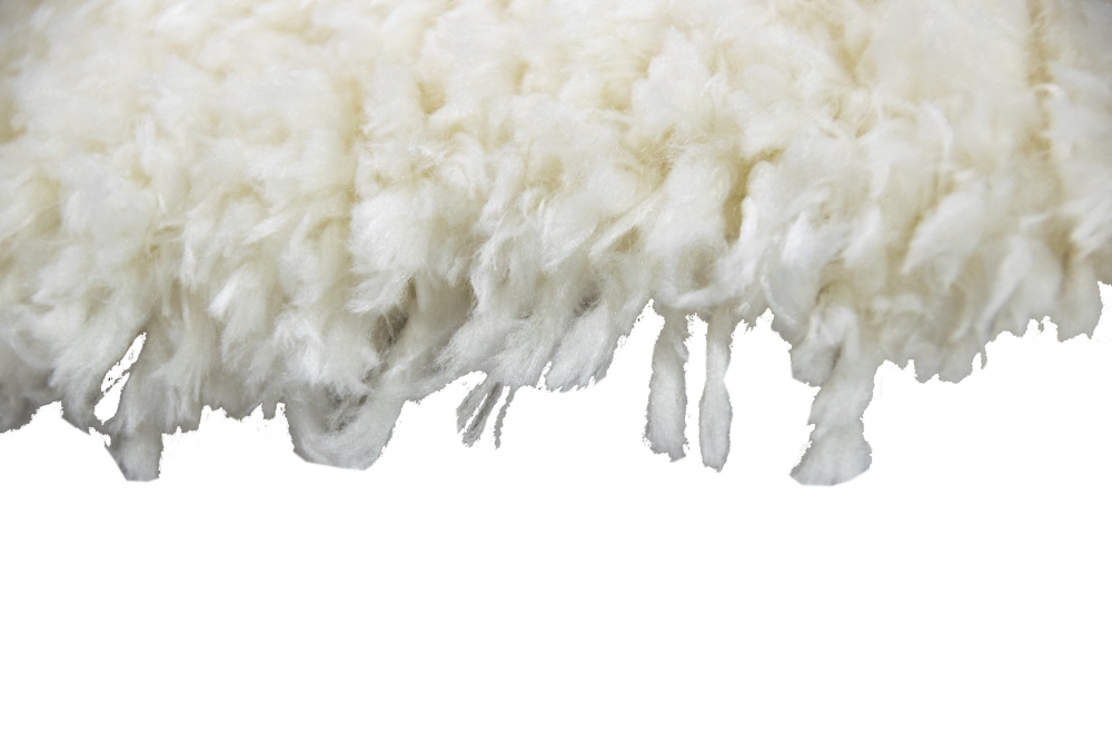 Shaggy Teppich Marokkanisches Muster in Creme