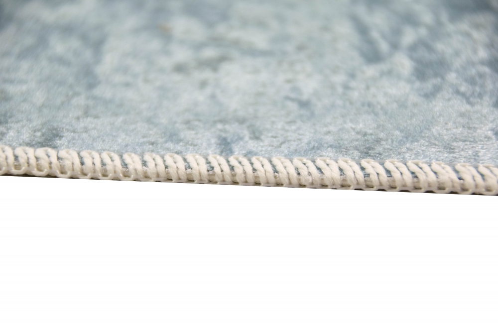 Kinderteppich ABC mit Elefant in Blau